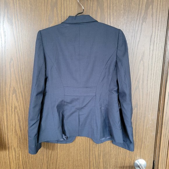 Vintage 90s The Limited Collection Navy Blue Tailored  Suit Jacket Size 6 - Picture 8 of 15